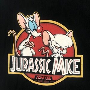 Jurassic Mice Pinky and The‎ Brain Acme Labs Cartoon T Shirt